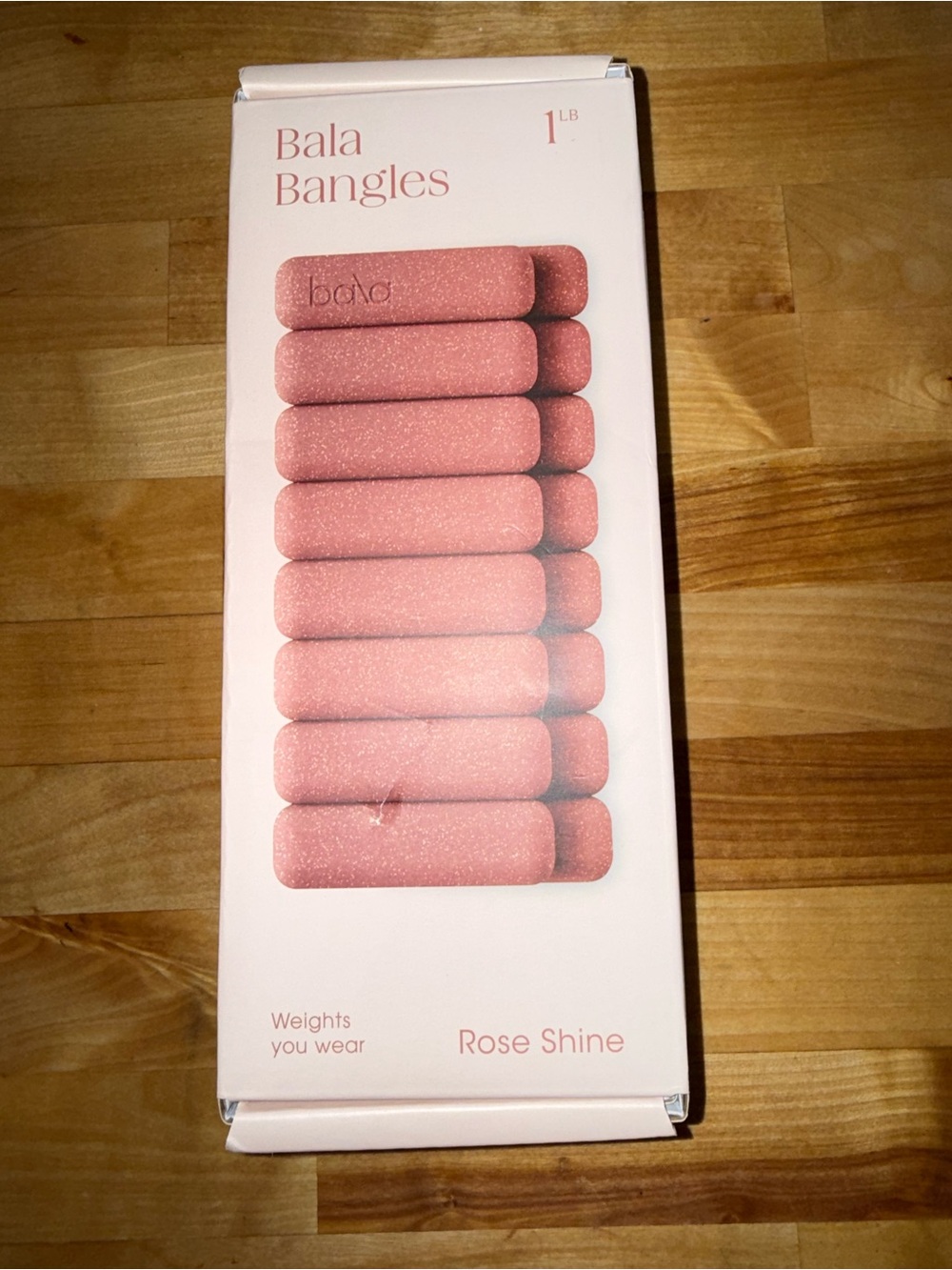 NWT / NIB Bala Bangles 1 lb Wrist Weights in Rose Shine